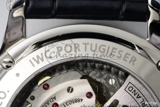 MIROTIME 1230 Portuguese Chrono IW3716 RSF 1:1 Best Edition Blue Dial on Black Leather Strap A RelaxedFit 7045